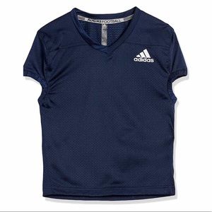 Adidas Boys' Practice Football Jersey in Collegiate Navy/White, Size L, NWT